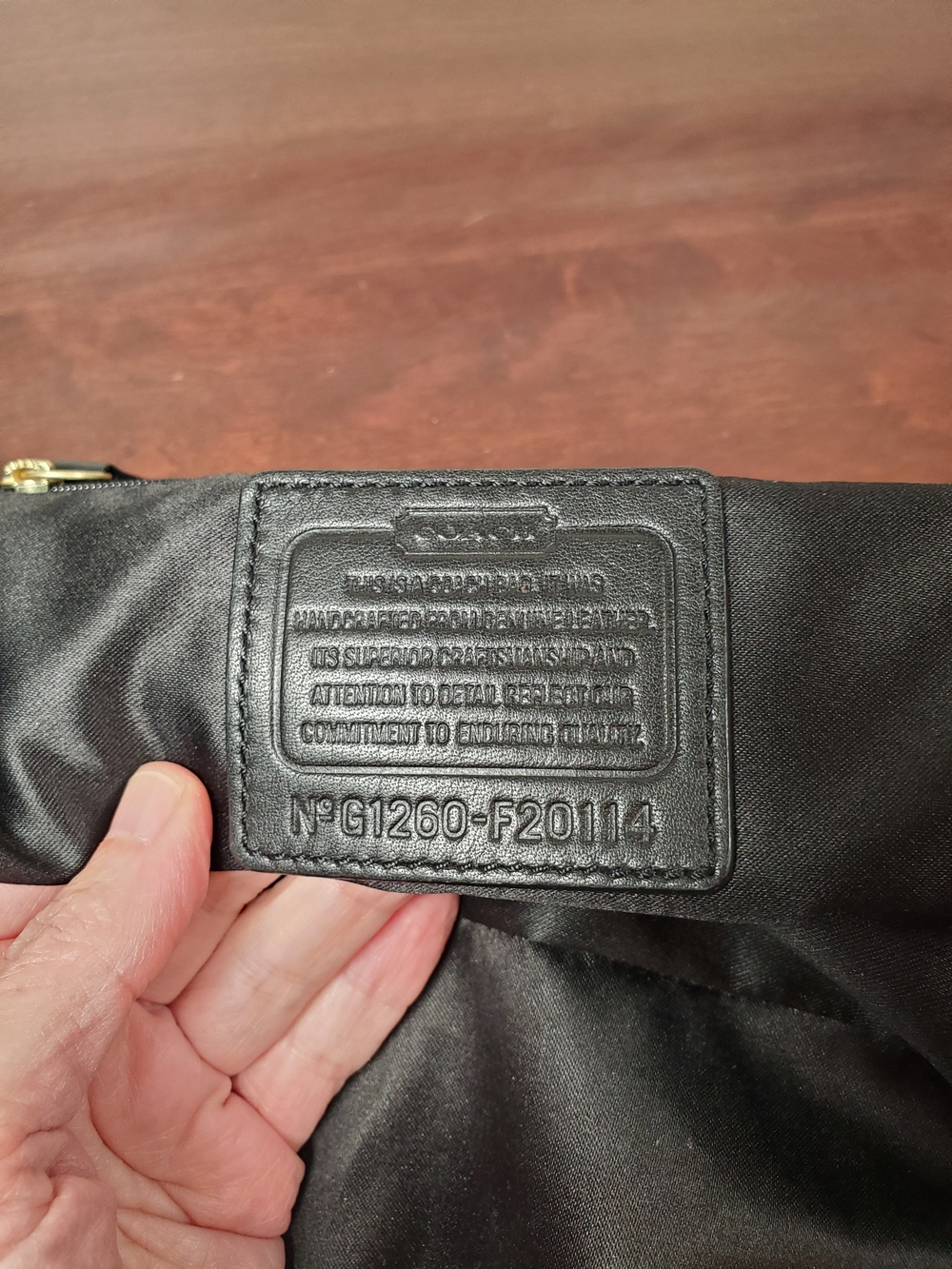 Coach - Ashley - Leather - Hippie Crossbody / Shoulder Bag - Black - F20114 - Picture 8 of 17